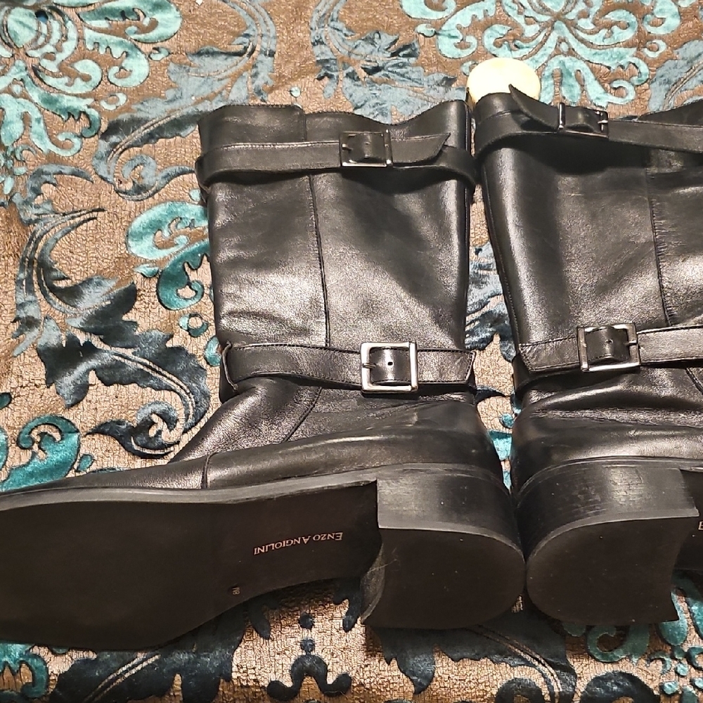 Enzo Angiolini Black Leather Boots